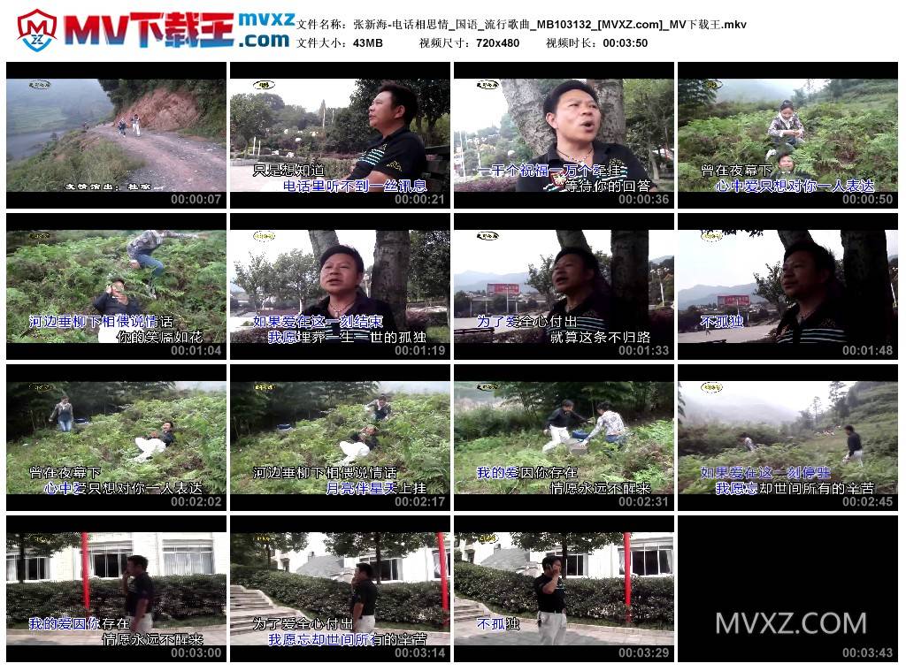 张新海-电话相思情_国语_流行歌曲_MB103132